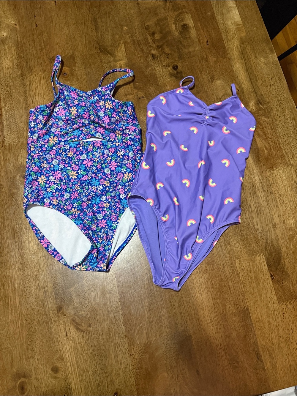 GAP Girls' Purple Rainbow One-Piece Swimsuit
